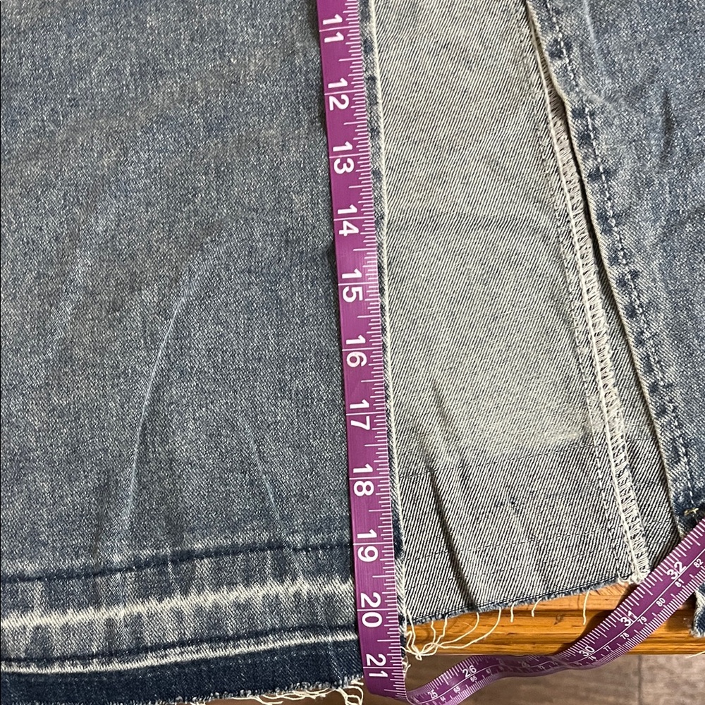 Happily Grey Maxi Skirt with Thigh-high Slit and Raw Hem - Picture 9 of 14